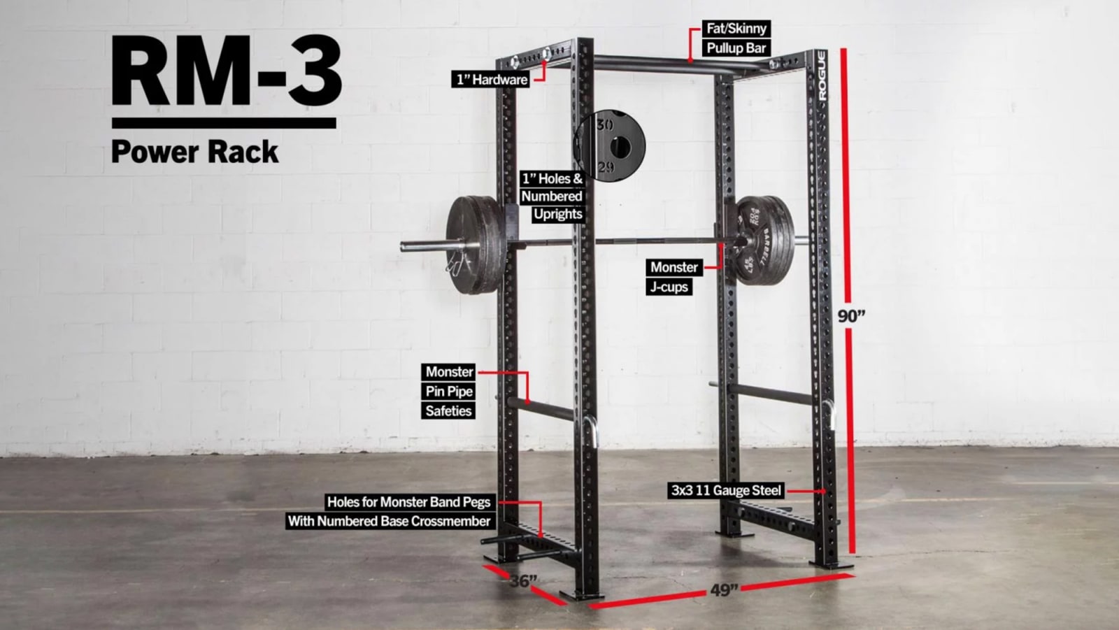 Rogue fitness rack used on sale